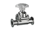 Sanitary manual diaphragm valve